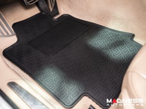 Alfa Romeo Giulia Floor Mat Set - All Weather Rubber Front/ Rear 4 Piece Set - Deluxe - RWD Model